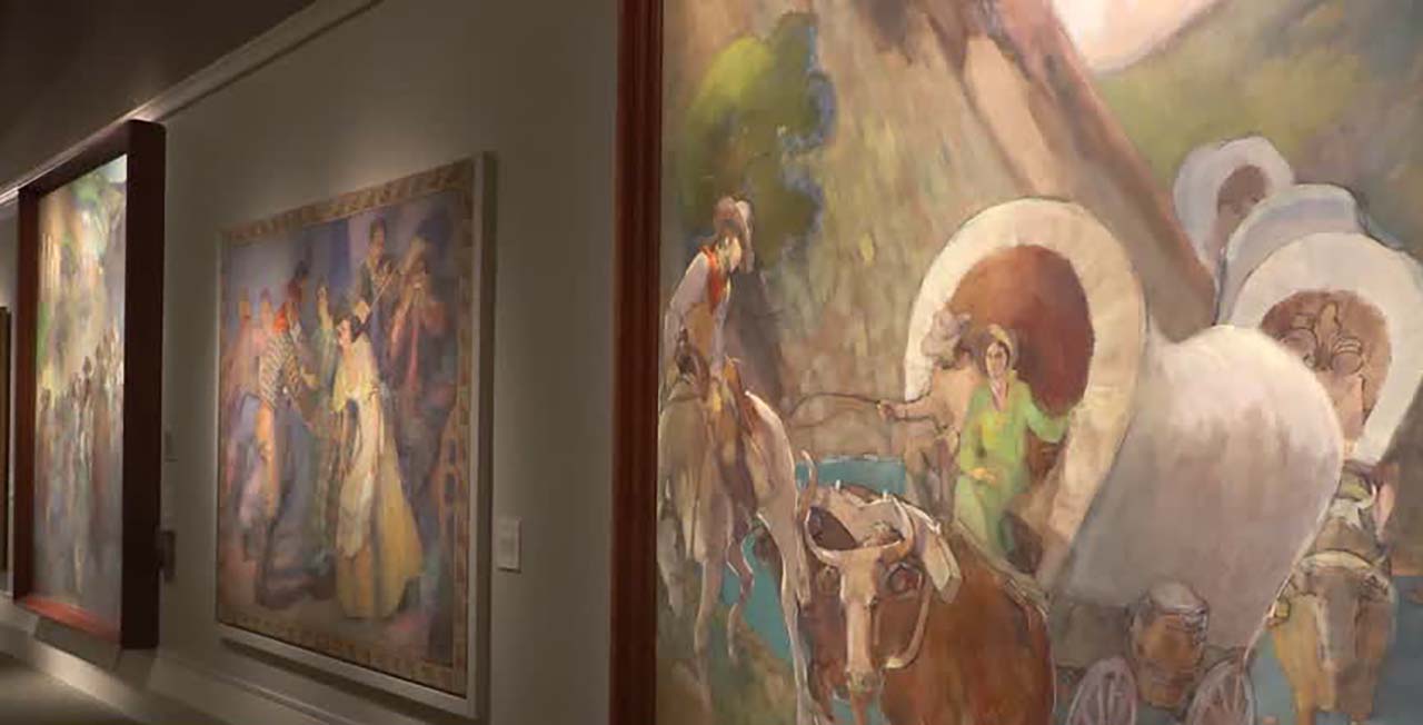 The artwork of Western and Latter-day Saint painter Minerva Teichert is the subject of a new exhibition at the Church History Museum in Salt Lake City, shown here on Thursday.