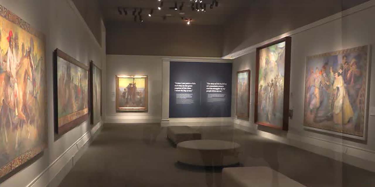 The artwork of Western and Latter-day Saint painter Minerva Teichert is the subject of a new exhibition at the Church History Museum in Salt Lake City, shown here on Thursday.