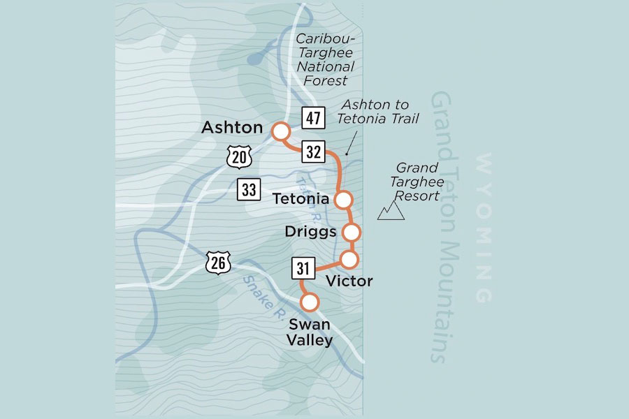 Map of scenic byway.