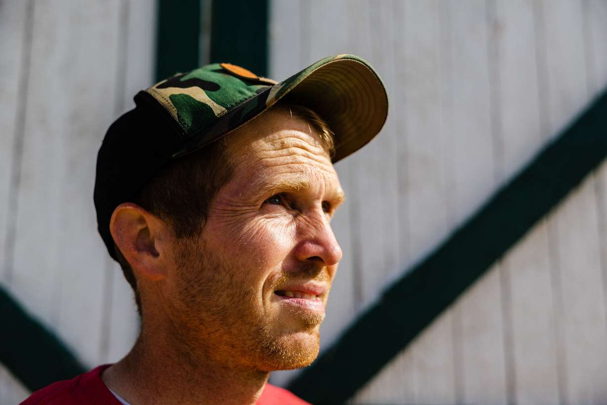 Alan Vause poses for a portrait at Sunnyfield Farm in Eden, Weber County, on June 29. Vause’s family has farmed the land for the last five generations.