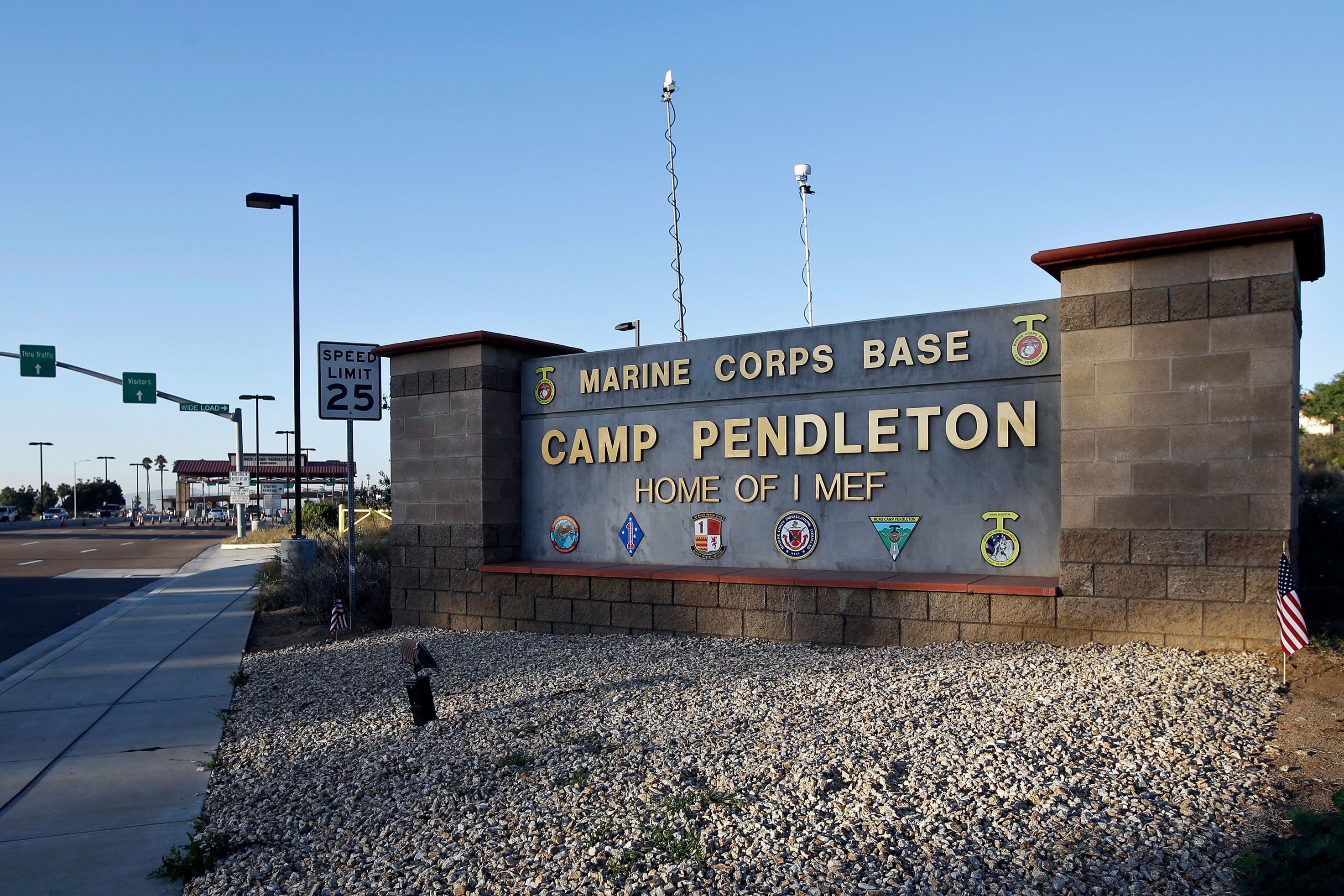 A United States Marine has been taken into custody for questioning after a 14-year-old girl who was reported missing was found at Marine Corps Base Camp Pendleton in San Diego County.