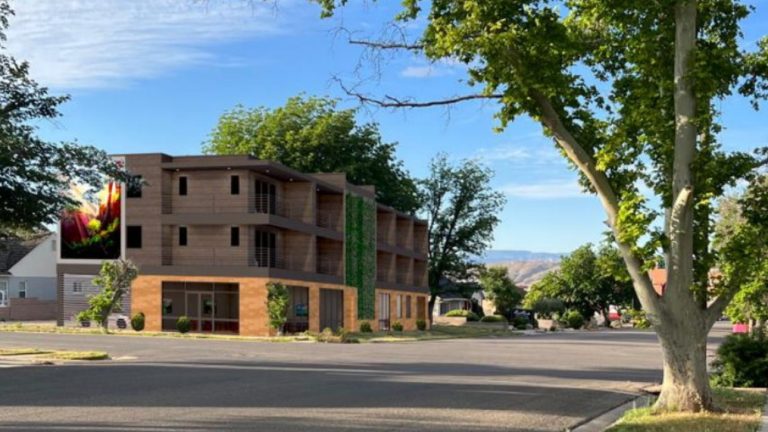 A rendering of what the STG Inn is slated to look like once constructed.