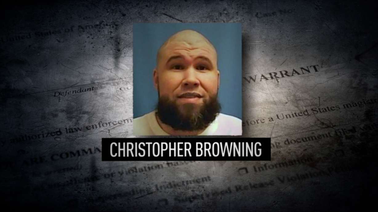 Christopher Browning, now 44, is reportedly seen charging, stomping, and punching other inmates, less than seven months before his release on parole.