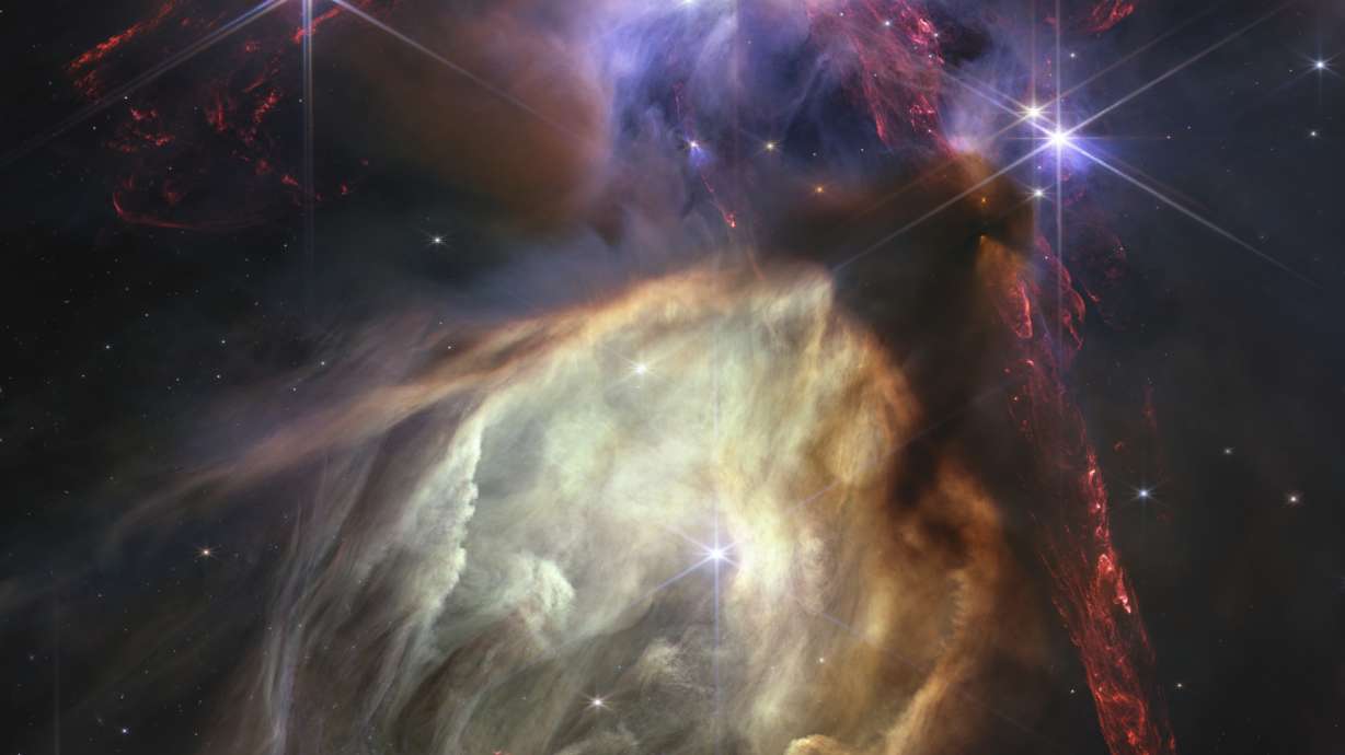 An image released Wednesday shows NASA’s James Webb Space Telescope displaying a star birth like it’s never been seen before, full of detailed, impressionistic texture.