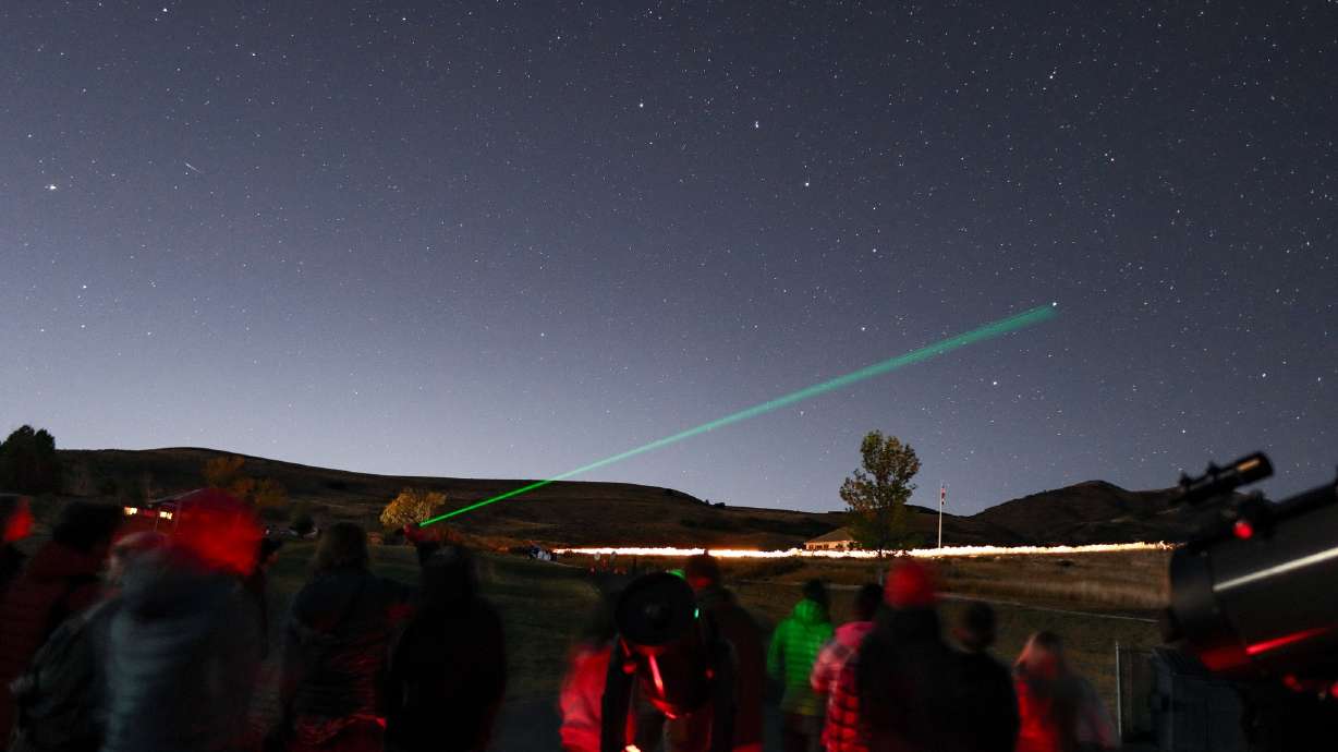 Individuals participate in a "Dark Sky" event at East Canyon State Park in 2022 as part of Latino Conservation Week, which is July 15-23 this year.