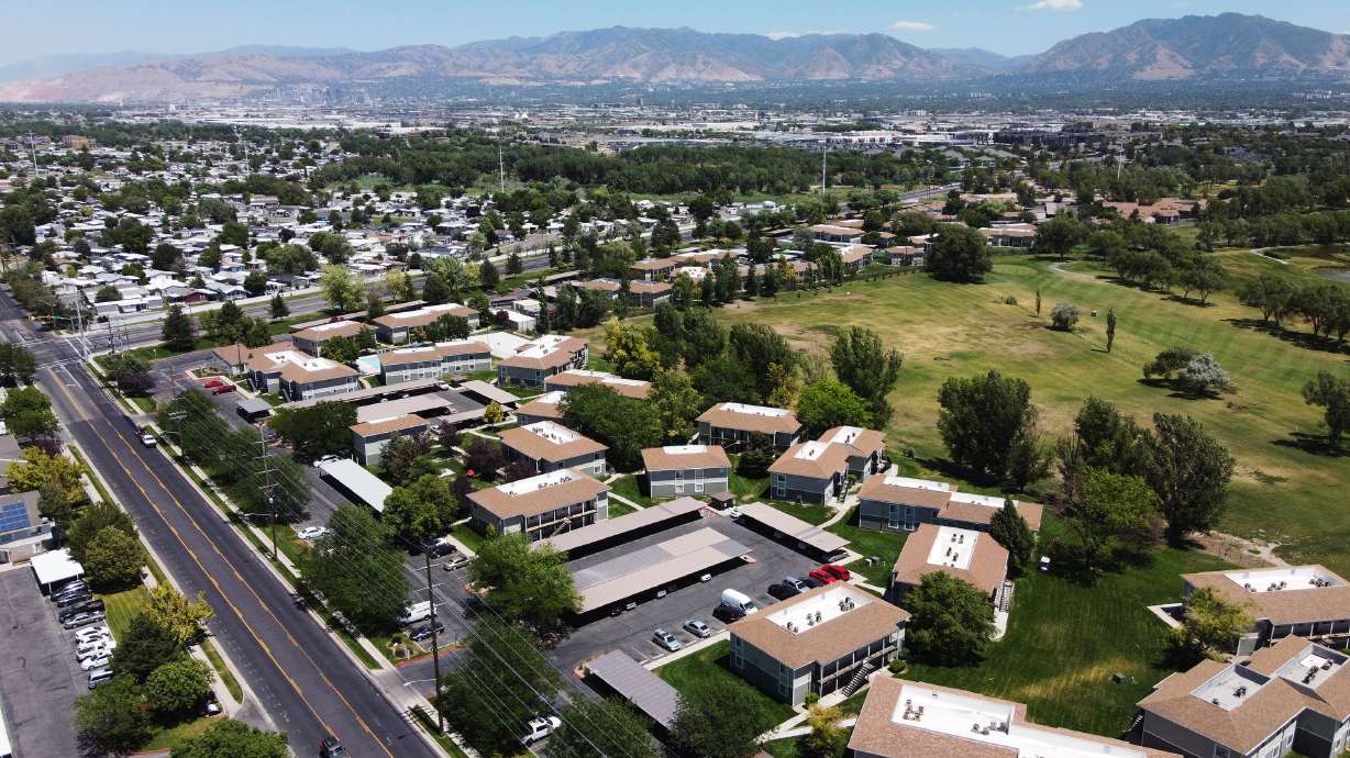 The Callaway Apartments are seen in the Salt Lake Valley on Monday. Rent is spiking in Utah, according to analysts, but Utah legislative leaders say a fund for new homeowners could also help reduce renting costs.