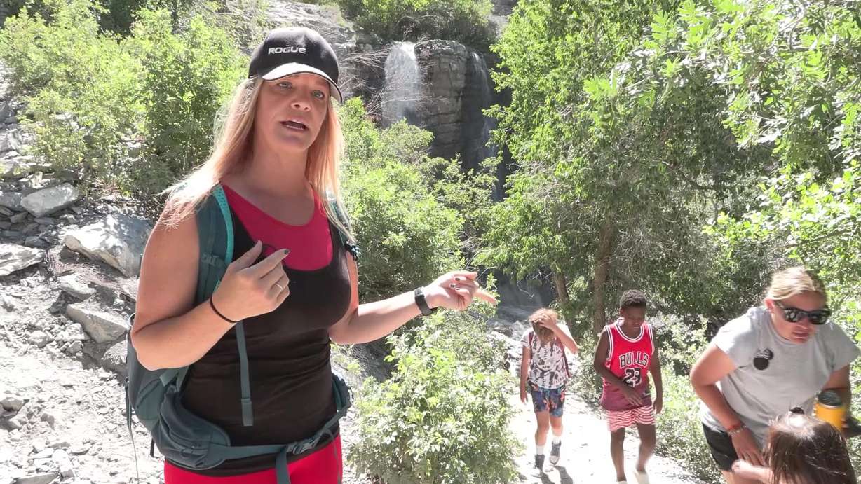 Bekka Fullmer shares her safety message, saying several families at a popular Utah County waterfall watched a rappelling accident in shock and horror.