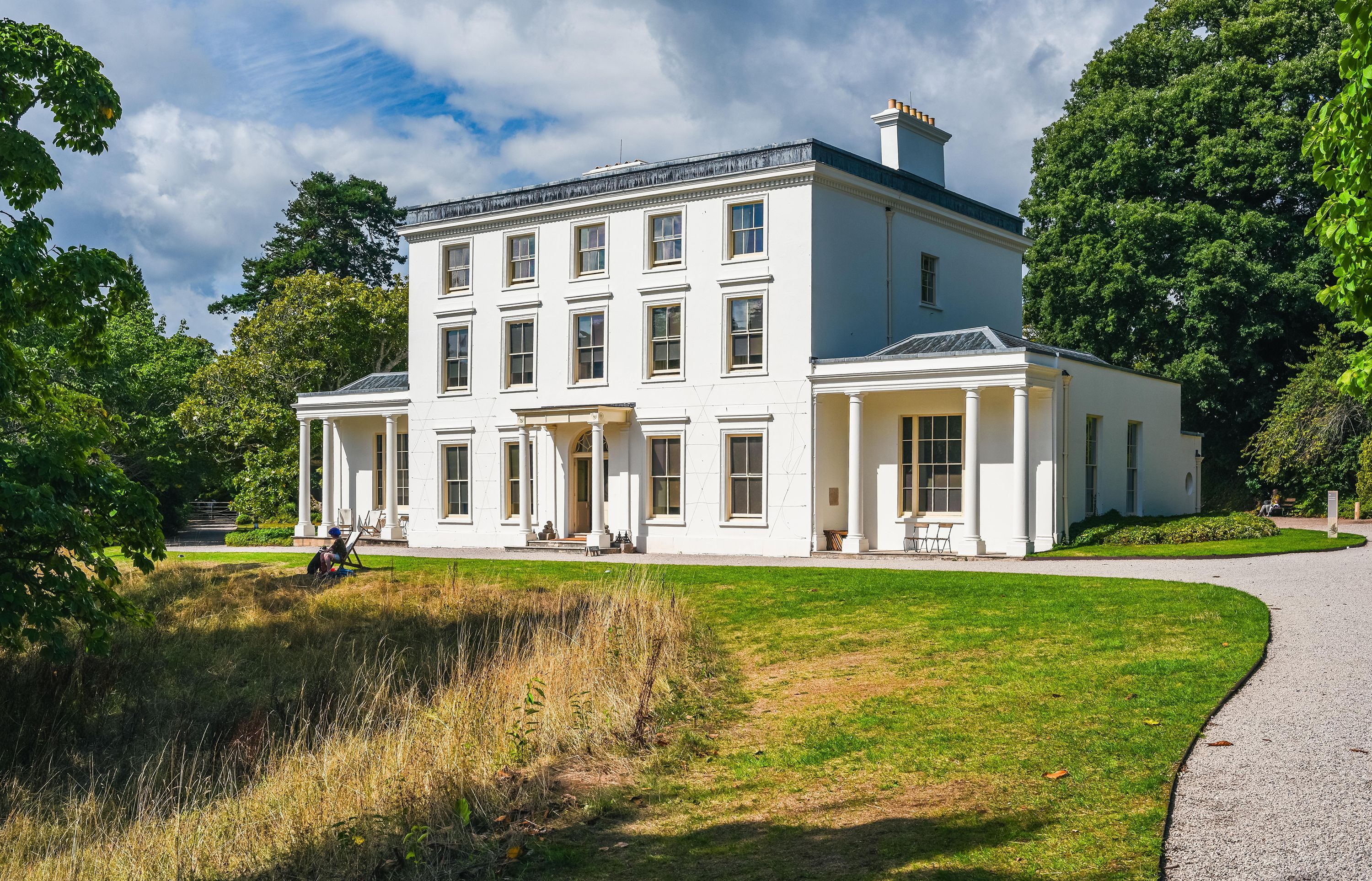 Over 100 people were trapped for several hours in Greenway, the former home of famed British mystery writer Agatha Christie, in the English countryside.
