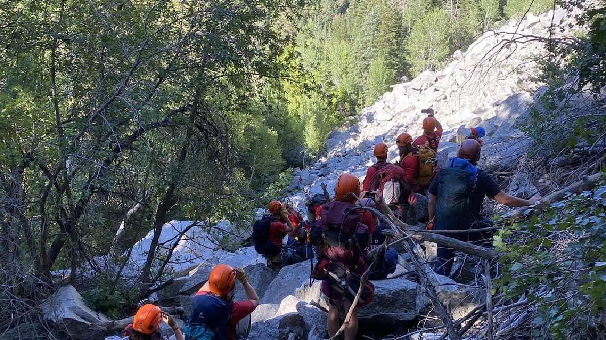 Local search and rescue teams respond to a lost hiker on July 7. Teams have been needed multiple times as temperatures increase and people seek refuge at higher elevations.