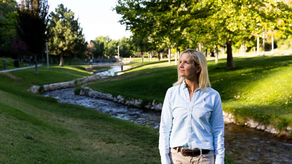 Candice Hasenyager, director of the Utah Division of Water Resources, at Memory Grove in Salt Lake City on July 12.