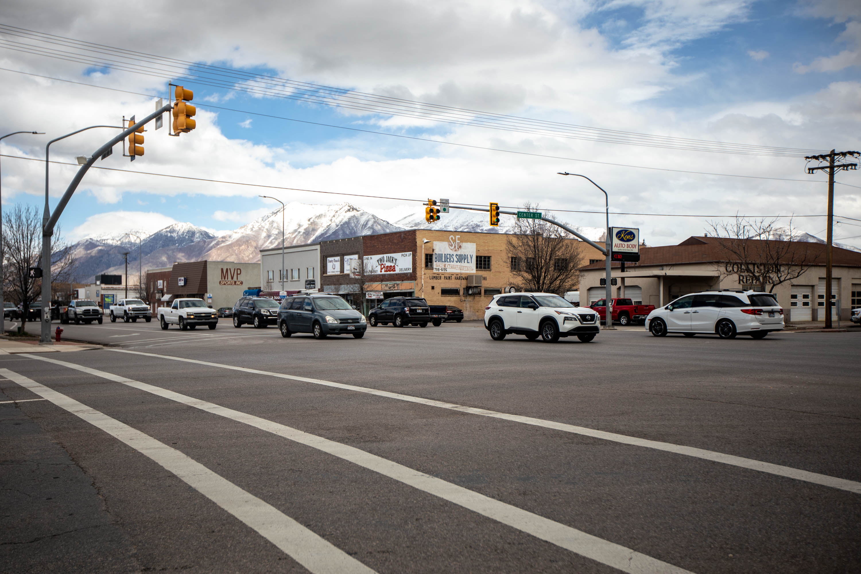 Downtown Spanish Fork is pictured on March 12, 2021. A third inland port is coming to Utah with the latest installment set to call Spanish Fork home.