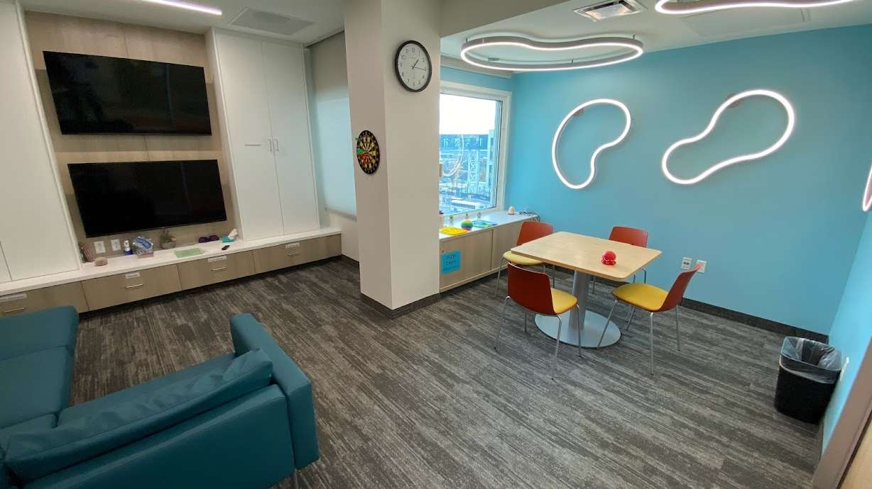 A teen lounge in the Sorenson Center for Cancer and Blood Disorders at Primary Children's Hospital. The hospital announced Thursday an $18 million gift from the Sorenson Legacy Foundation allowed them to create an improved cancer care center.