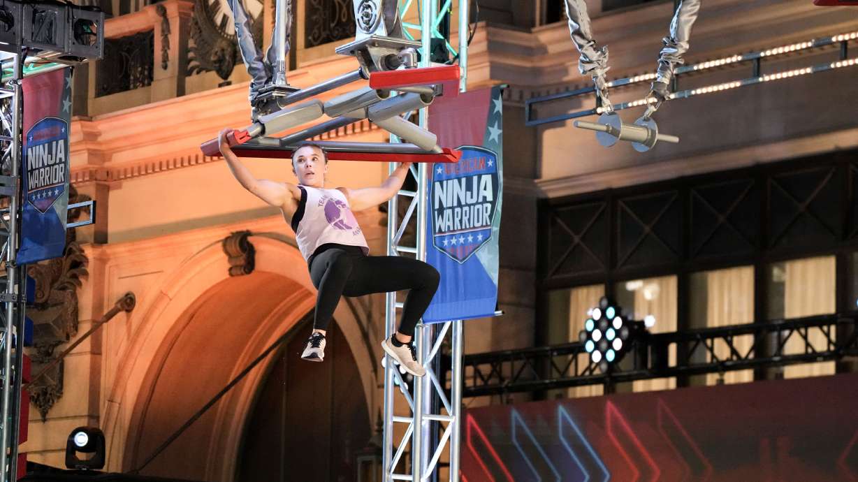 Anna McArthur competes in the qualifying round of NBC's "American Ninja Warrior" season 15, episode 7, which aired July 17.