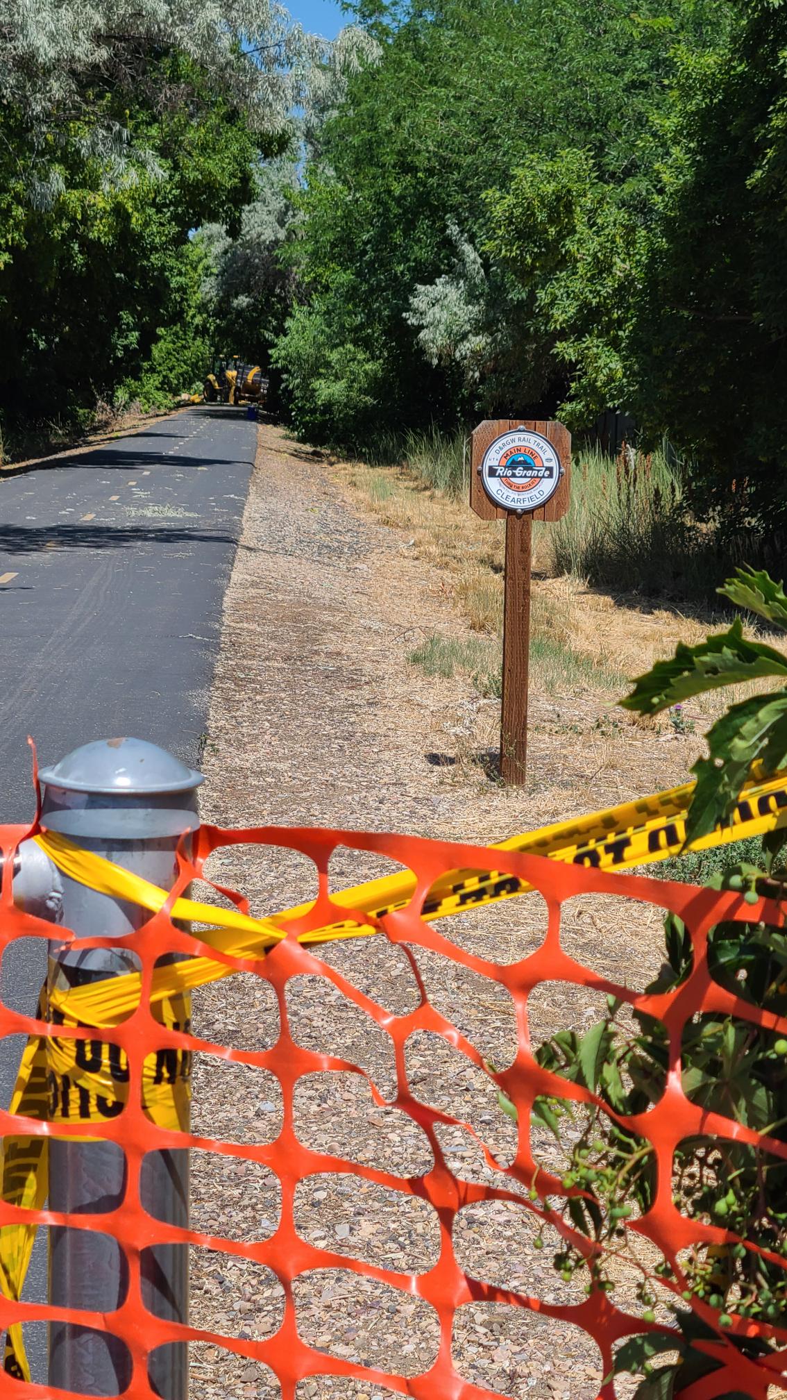 Police identified a woman who died after getting crushed by a tree while biking the Rio Grande Trail in Clearfield Wednesday evening. The trail is closed through Friday for debris clean up. 