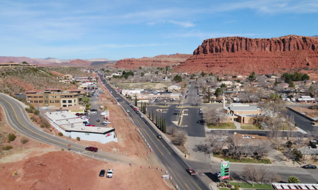 Bluff Street in St. George is seen in this undated photo. Several major roads in northern Utah have buckled this summer but that hasn’t been a problem in southern Utah where temperatures are hotter. 