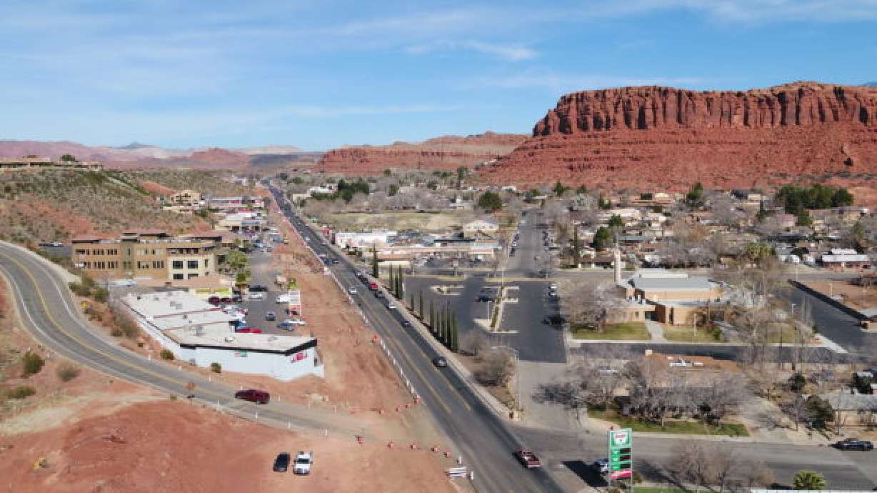 Bluff Street in St. George is seen in this undated photo. Several major roads in northern Utah have buckled this summer but that hasn’t been a problem in southern Utah where temperatures are hotter.