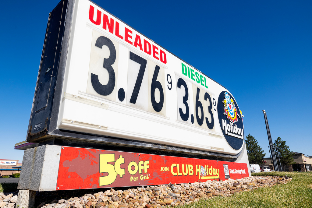 The monthslong calm in gas prices is over. The national average price for a gallon of regular gasoline surged by four cents on Tuesday to $3.64, according to AAA.