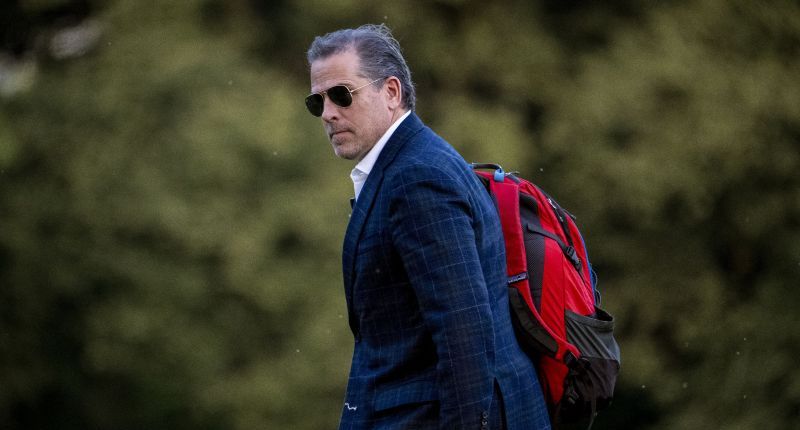 Hunter Biden, the son of President Joe Biden at Fort McNair, June 25, in Washington. Biden's plea deal on two tax charges has fallen through, at least temporarily.