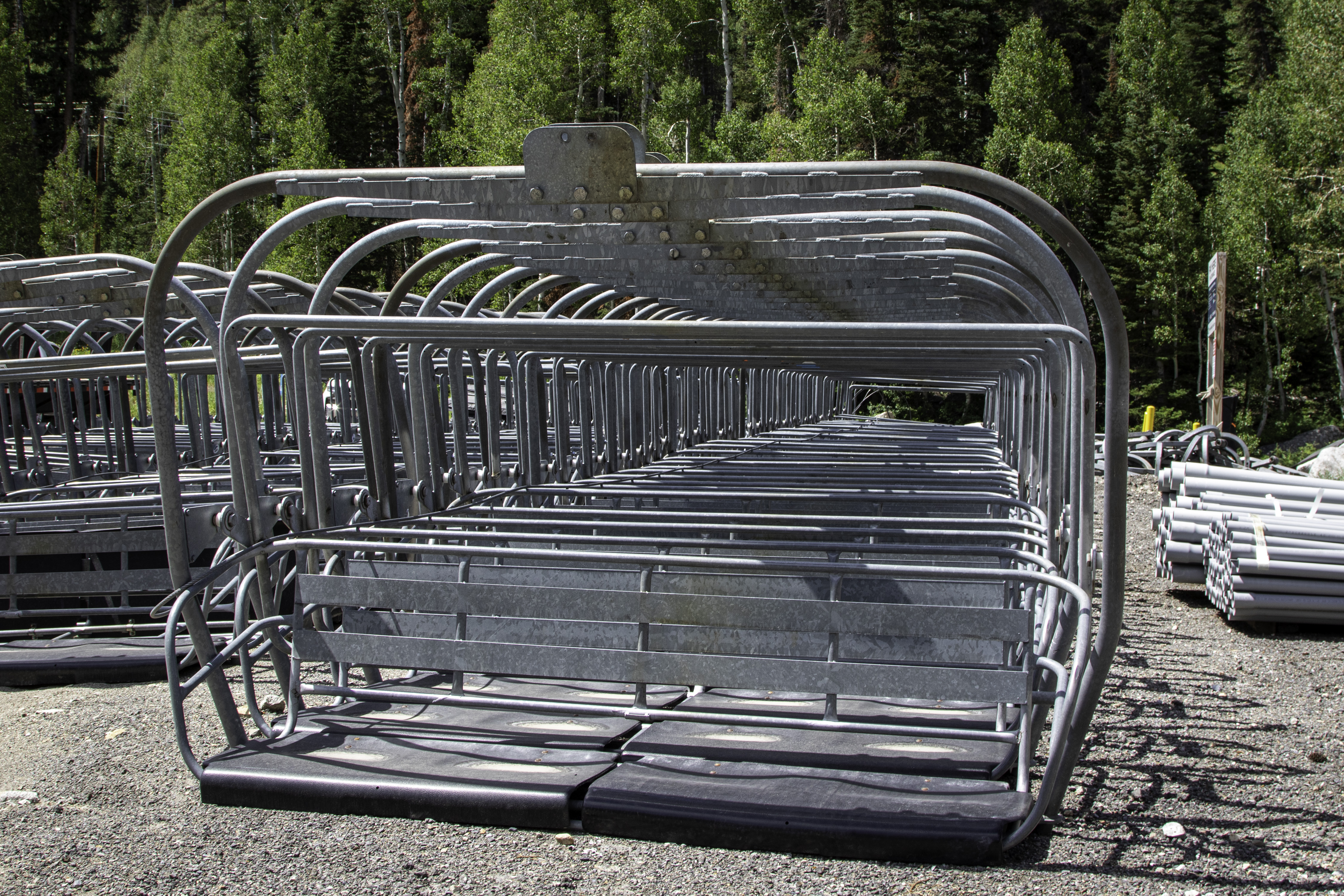 A photo of the Eagle Express lift chairs that Solitude Mountain Resort is putting up for auction. The resort's online auction begins on Aug. 1 and wraps up on Aug. 7.