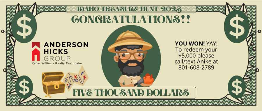 This is what the cash certificate in the treasure chest will look like.