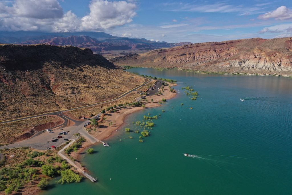 Aerial view of Quail Creek State Park, Hurricane. Washington County water managers have taken a second look at local resources and are rolling out a 20-year plan they believe will meet growth demands through the early 2040s.