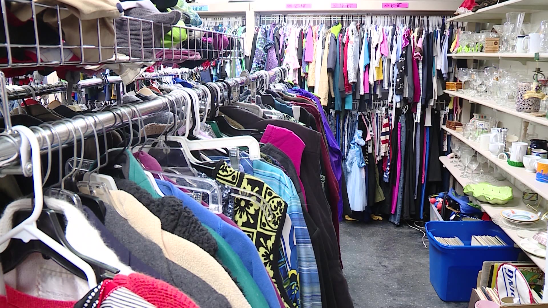 The Crossroads Urban Center Thrift Store is giving away more clothing than it's receiving.