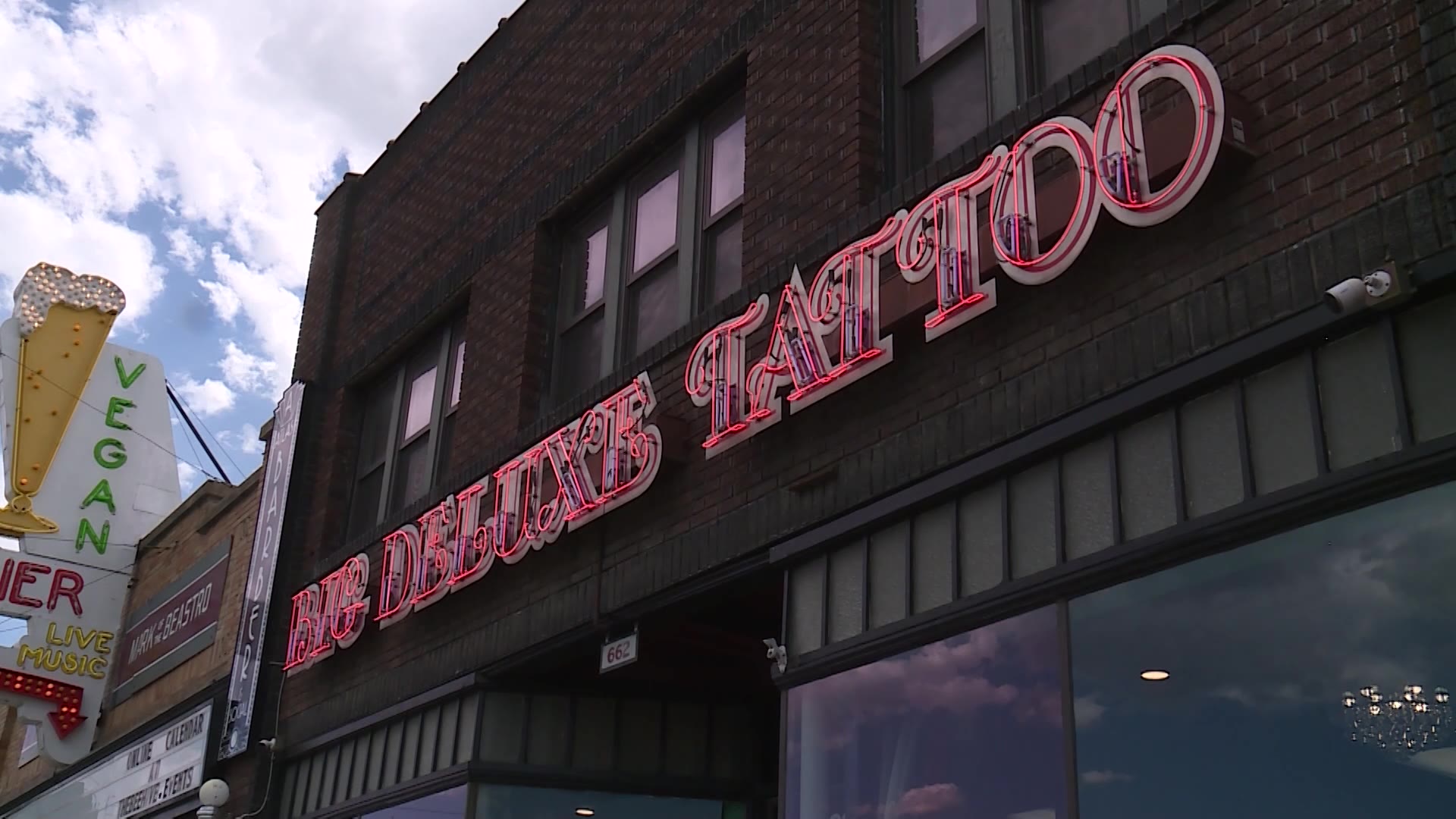Big Deluxe Tattoo in Salt Lake City. Company owners say social media scammers have taken anywhere from hundreds to thousands of dollars from people.