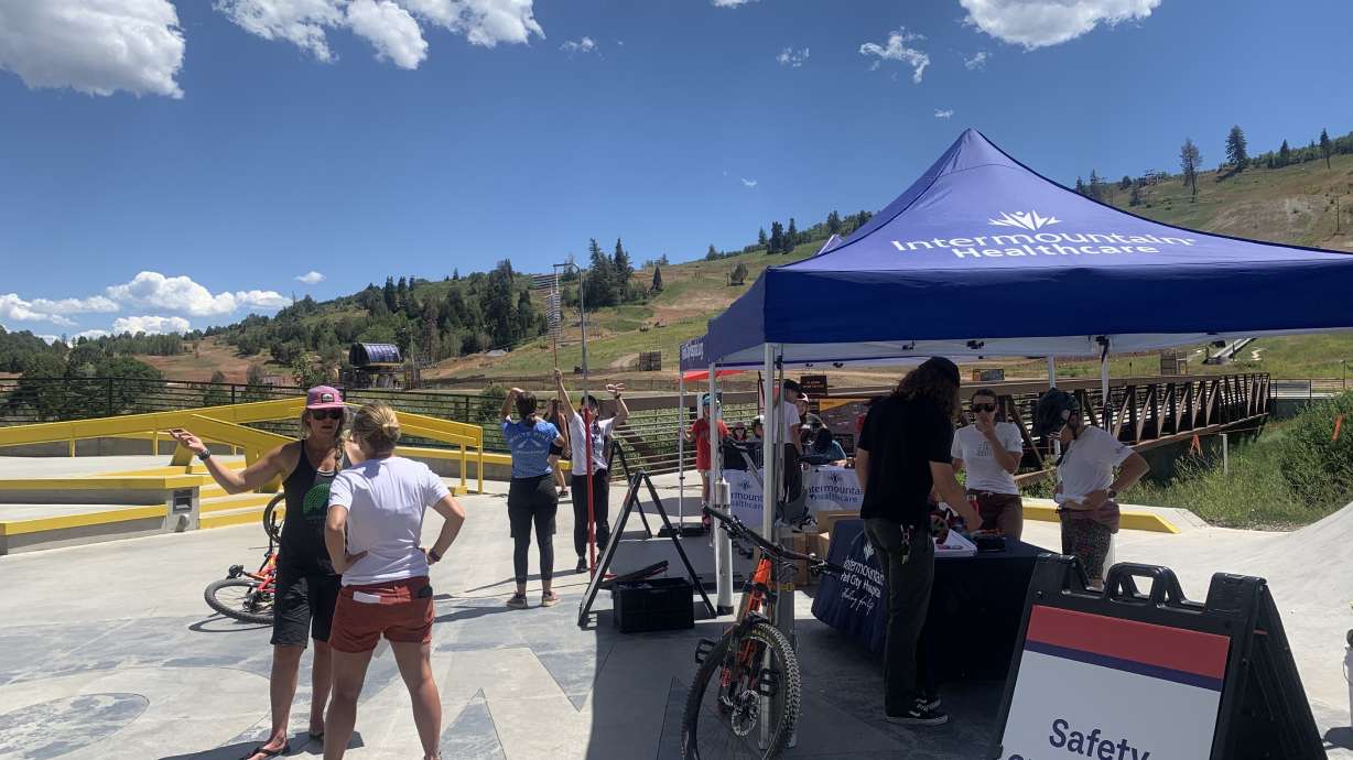 An Intermountain Health safety event at Woodward Park City on Friday taught important safety measures for biking on the slopes.