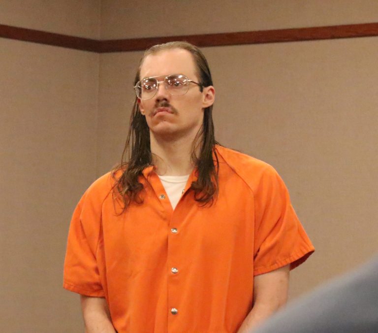 Jacob Schmidt appears in court for a pretrial conference, Cedar City, Utah, May 16, 2023