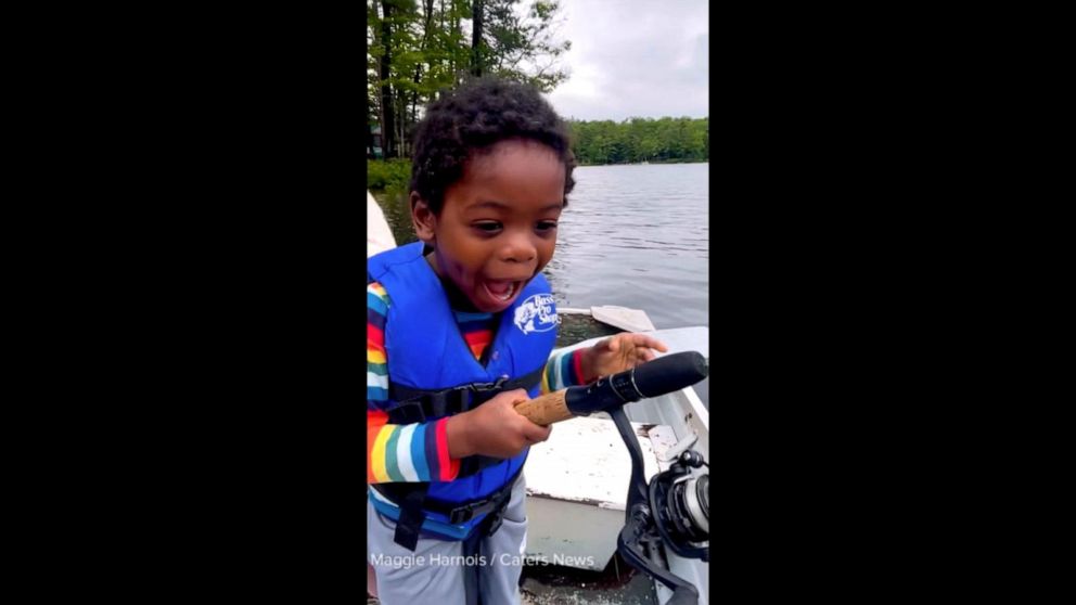 Have You Seen This? Little boy, big fish