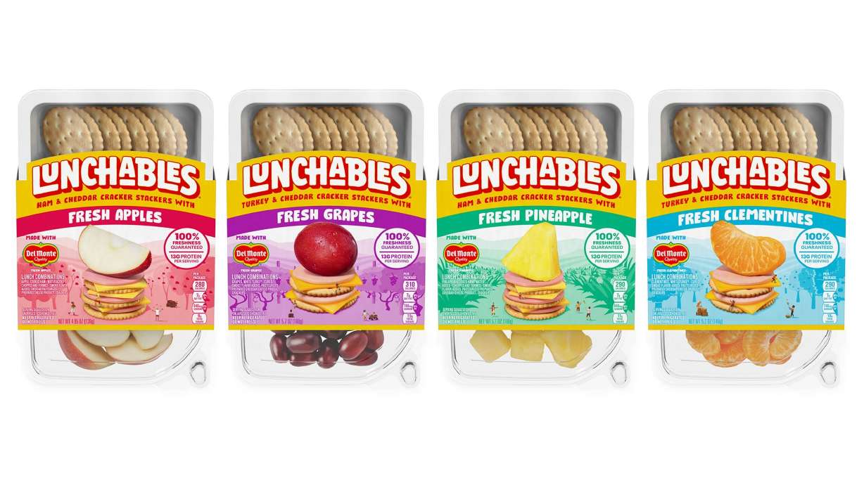 Lunchables is heading to the produce aisle with a fresh fruit snack tray for kids.