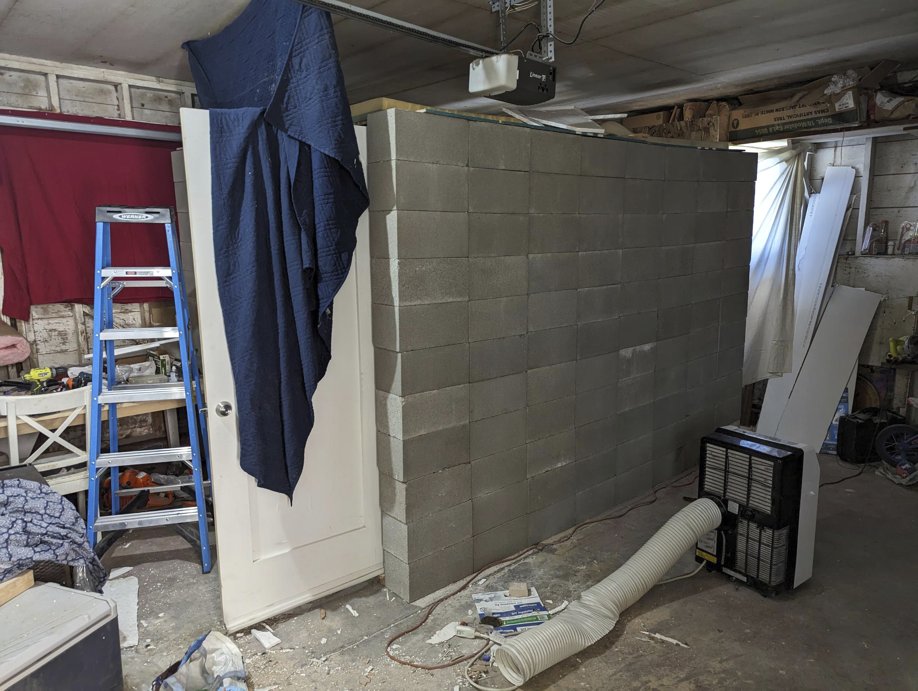 This undated photo provided by the Federal Bureau of Investigation's Portland Field Office shows a makeshift cinderblock cell in Klamath Falls, Oregon, allegedly used by 29-year-old, Negasi Zuberi. Authorities say Zuberi has unsuccessfully tried to escape his own jail cell.
