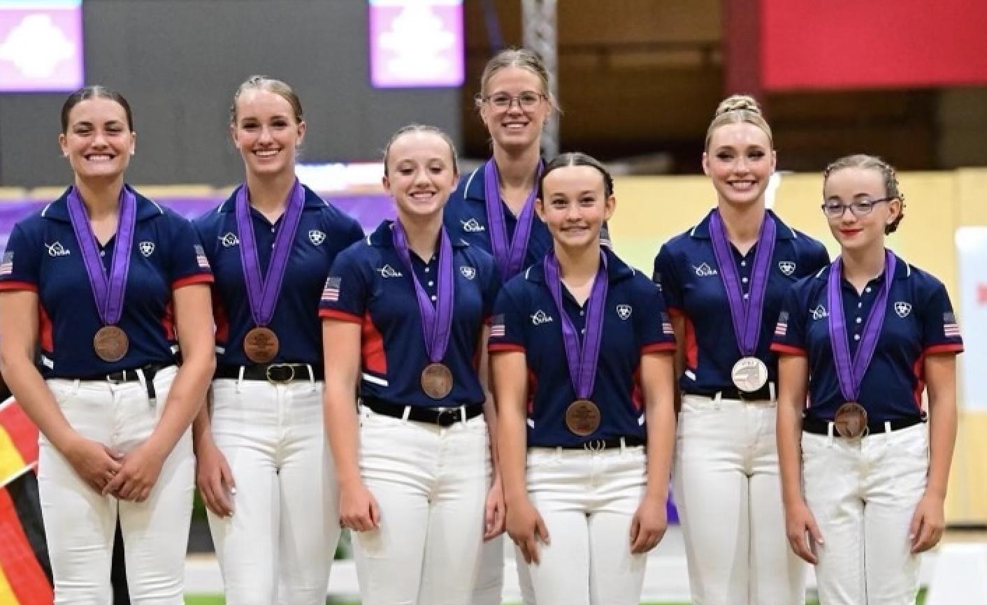 Utah equestrian vaulting team wins bronze at international competition