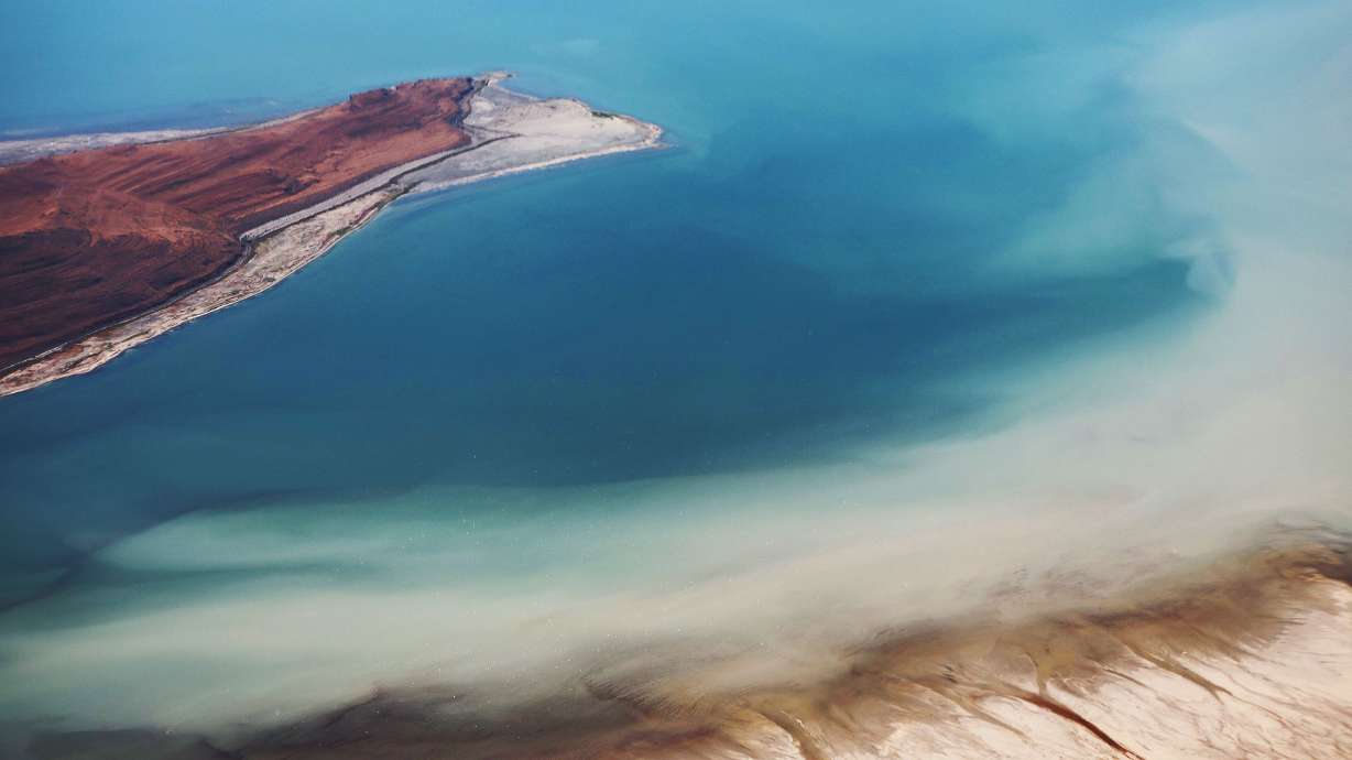 Water levels are pictured in the Great Salt Lake on July 20. The Great Salt Lake Stewardship Act, sponsored by Rep. John Curtis, R-Utah, and Sen. Mike Lee, R-Utah, is a way to tap into a pool of money already set aside for water projects, but unused.