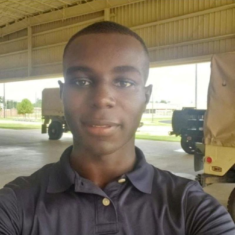 U.S. Army soldier Travis King appears in this unknown location, undated photo.