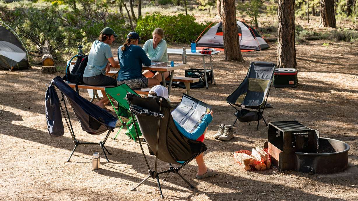 An undated photo of people at a campsite at Bryce Canyon National Park. Officials from both Bryce Canyon and Zion national parks unveiled proposed campsite fee changes last week, which could go into effect by the start of 2024.