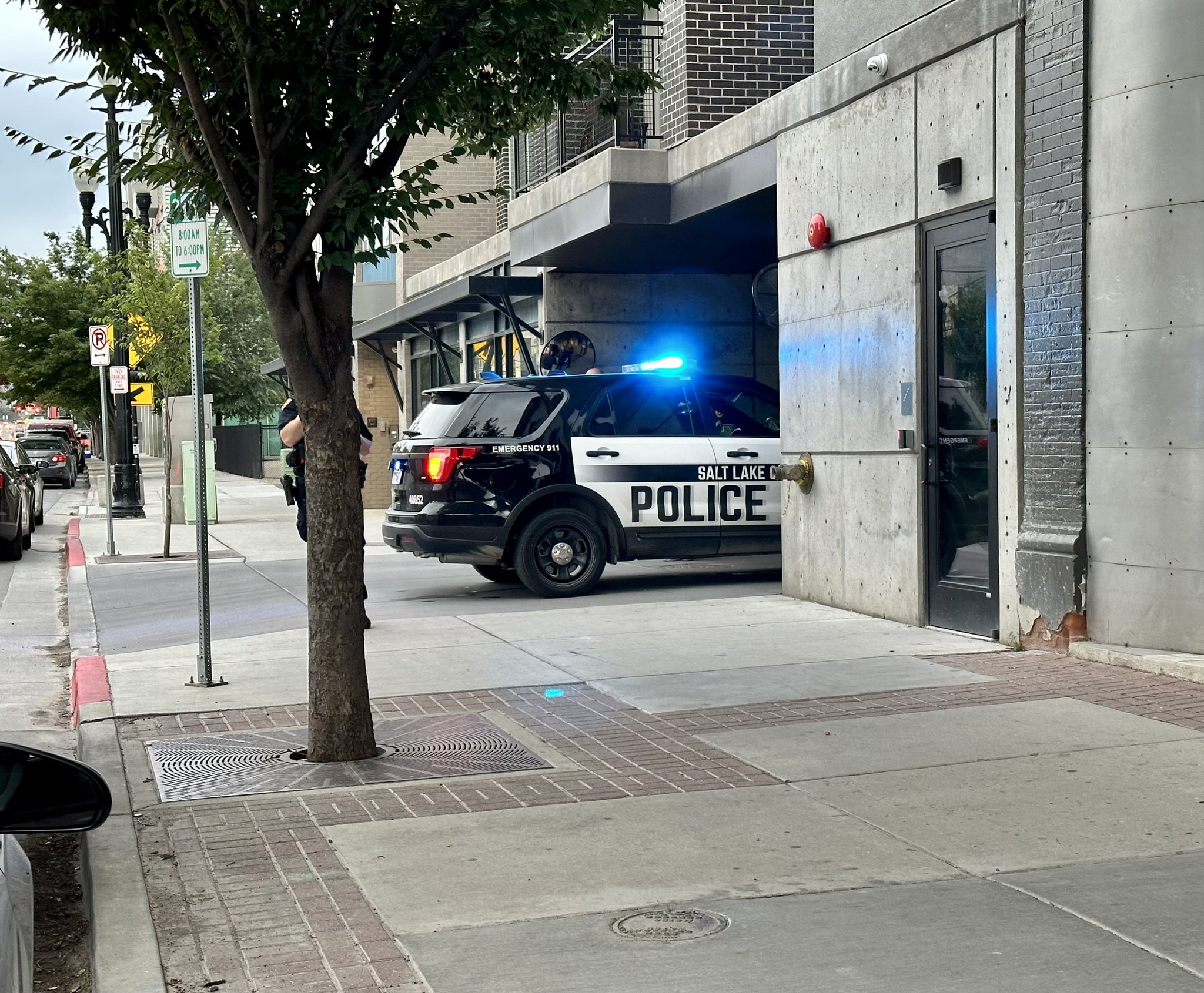 Police investigate the death of a man who was hit by a car at 561 W. 200 South in Salt Lake City Tuesday.