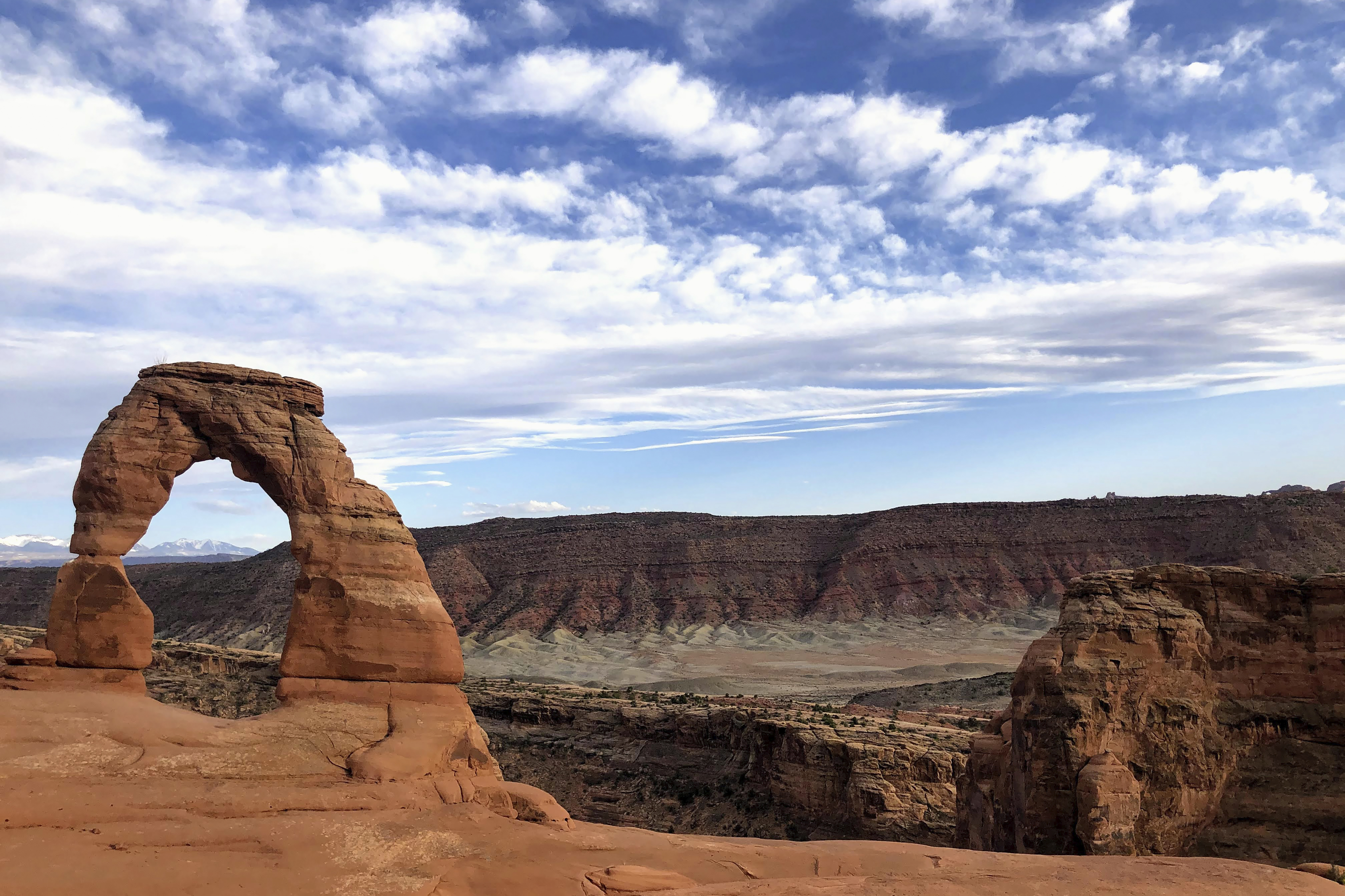 Delicate Arch is seen at Arches National Park on April 25, 2021, near Moab. A Texas man whose body was found in Utah’s Arches National Park is believed to have died of heat stroke while on a trip to spread his father’s ashes. 
