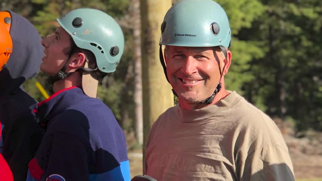 Jeff Romney with friends. Romney was hospitalized in a medically induced coma after a motorcycle accident that killed his wife, Melinda. Jeff Romney died of his injuries last week.
