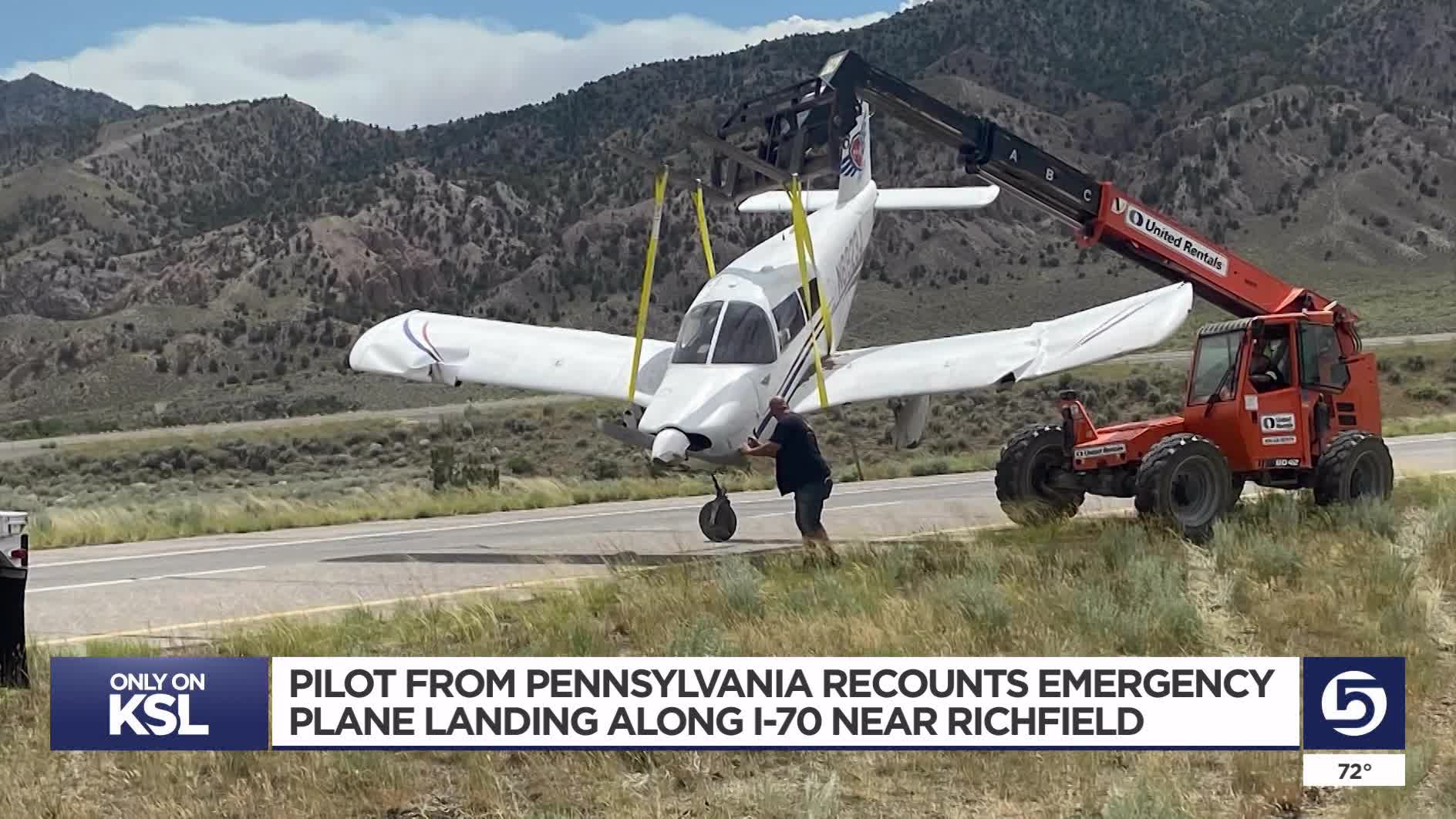 Pennsylvania pilot recounts emergency landing on I 70 near