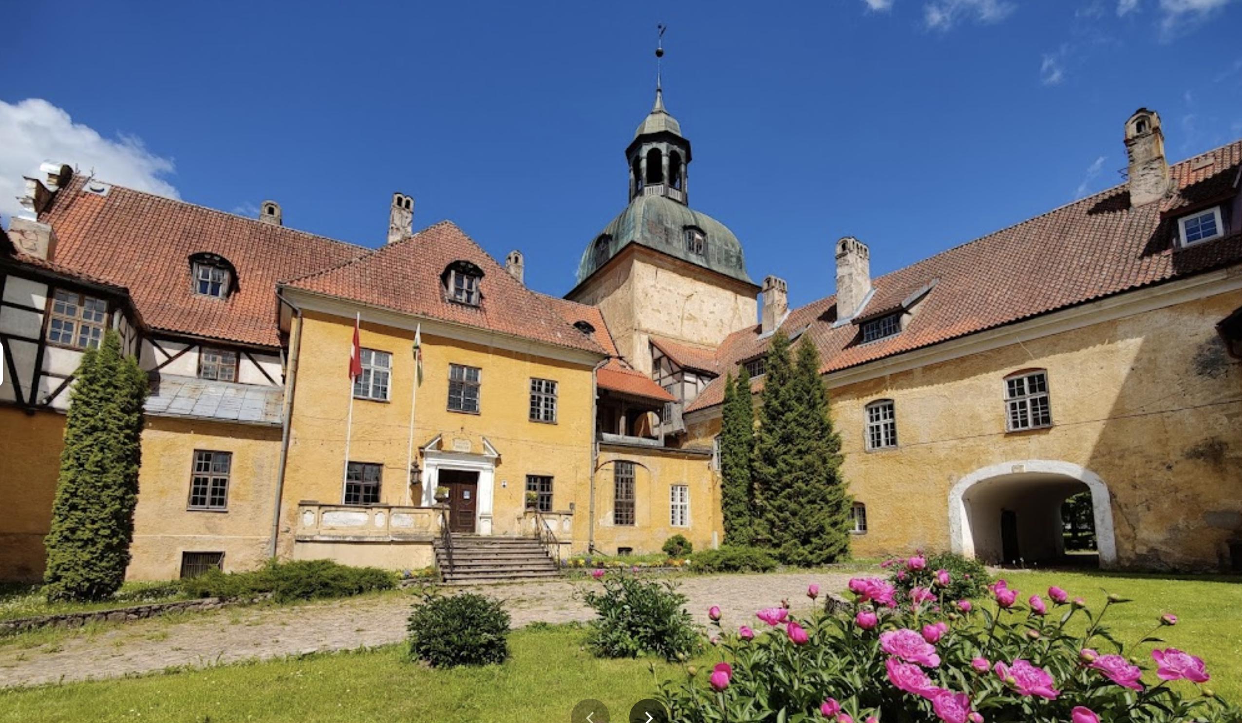 Lielstraupe castle in June 2022. Utahn Jakob Von Rosen has claimed he has the birthright to obtain the castle.