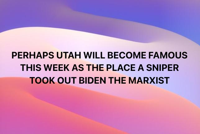 A post on Craig Robertson's Facebook page posted Tuesday, the day before President Joe Biden was scheduled to visit Utah.