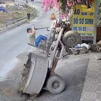 Have You Seen This? Cement truck pops an epic wheelie