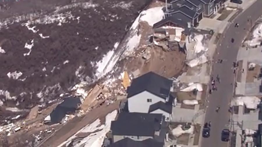 Crews cleaning up Draper homes that slid down mountainside - Vimarsana News