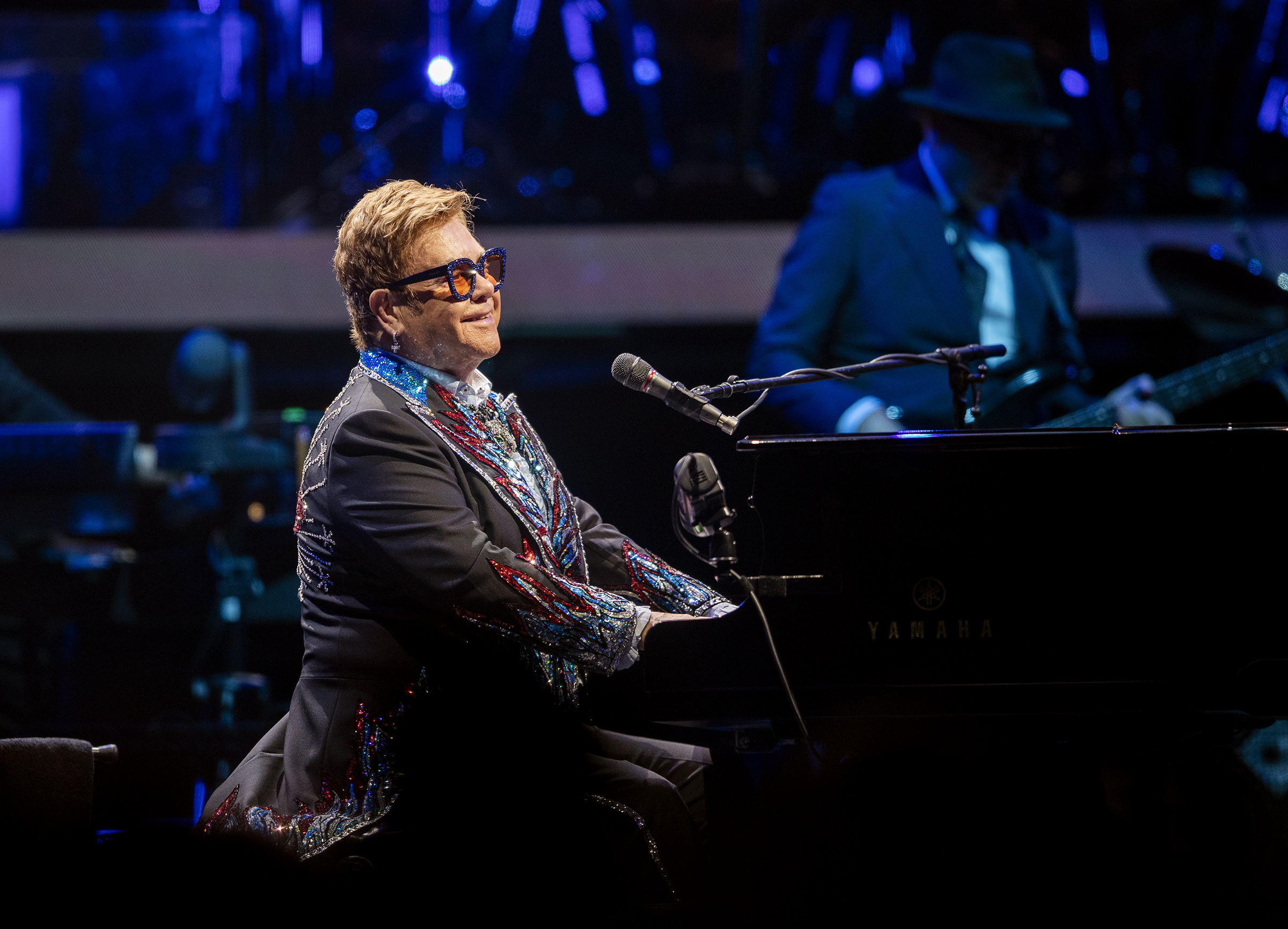 Elton John performs at the Delta Center in Salt Lake City on Sept. 4, 2019. Recently, on an episode of “Claim to Fame,” contestants debated if John was from Ogden, Utah.