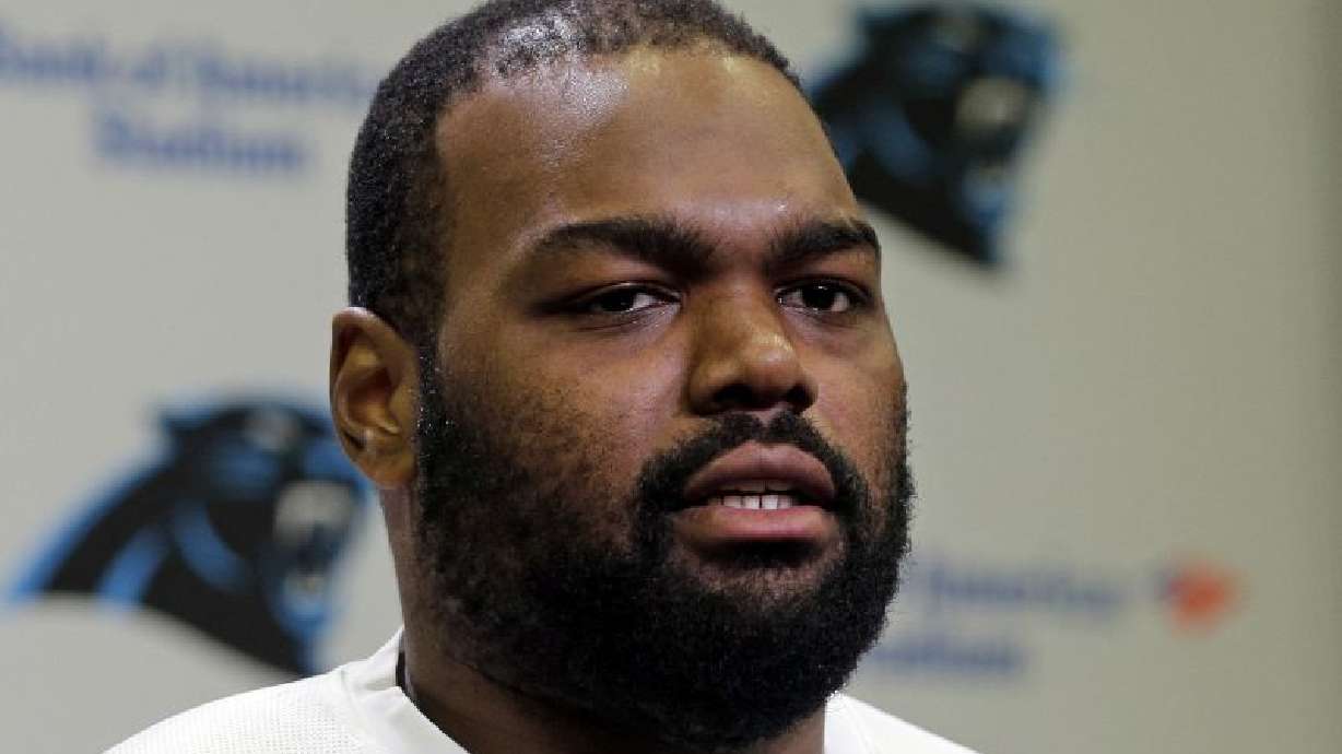 Michael Oher, seen on April 20, 2015, filed a petition Monday in a Tennessee probate court accusing Sean and Leigh Anne Tuohy of lying to him by having him sign papers making them his conservators rather than his adoptive parents.