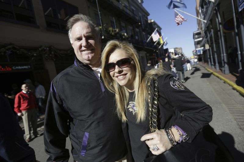 Sean and Leigh Anne Tuohy stand on a street in New Orleans, Feb. 1, 2013. Oher, the former NFL tackle known for the movie “The Blind Side,” filed a petition Monday in a Tennessee probate court accusing Sean and Leigh Anne Tuohy of lying to him by having him sign papers making them his conservators rather than his adoptive parents nearly two decades ago.