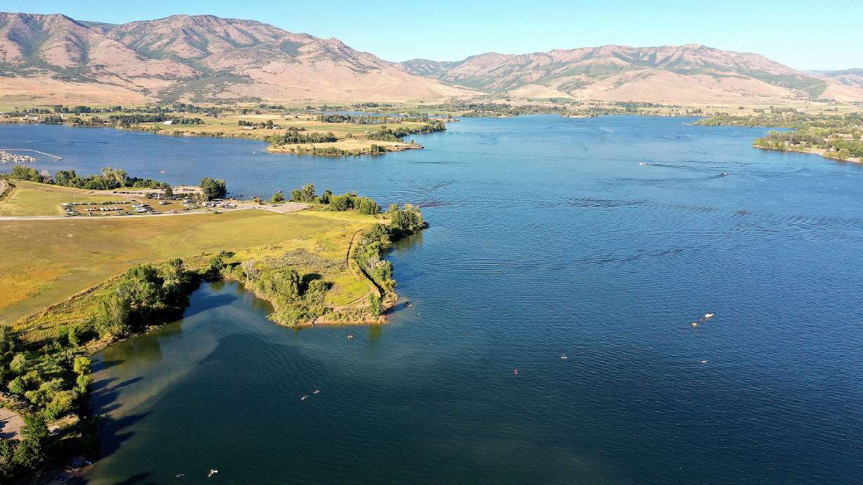 Pineview Reservoir is pictured in Weber County on Monday. Utah's reservoir system remains at about 81% capacity entering this week.