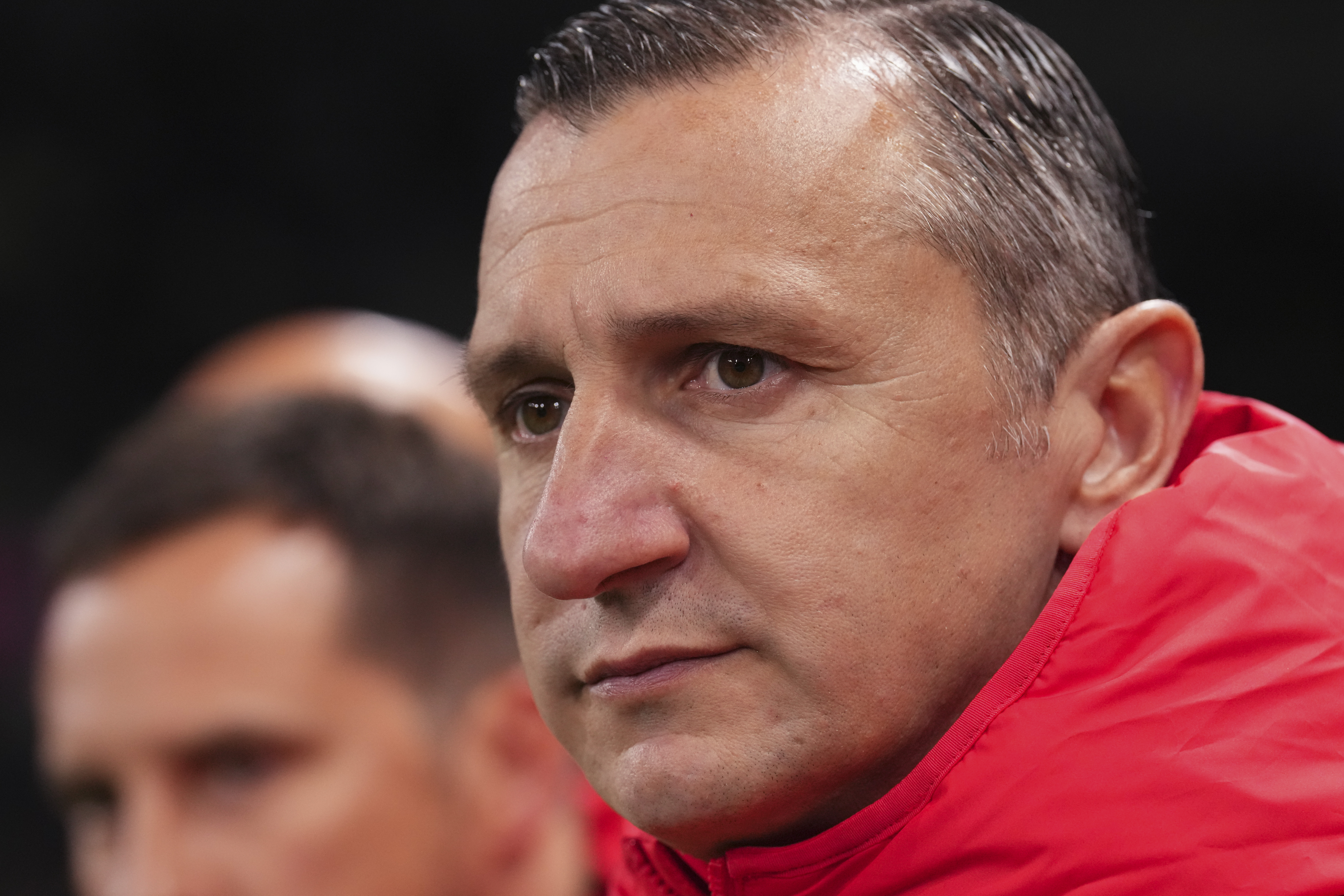 United States' head coach Vlatko Andonovski watches during the Women's World Cup round of 16 soccer match between Sweden and the United States in Melbourne, Australia, Sunday, Aug. 6, 2023. 