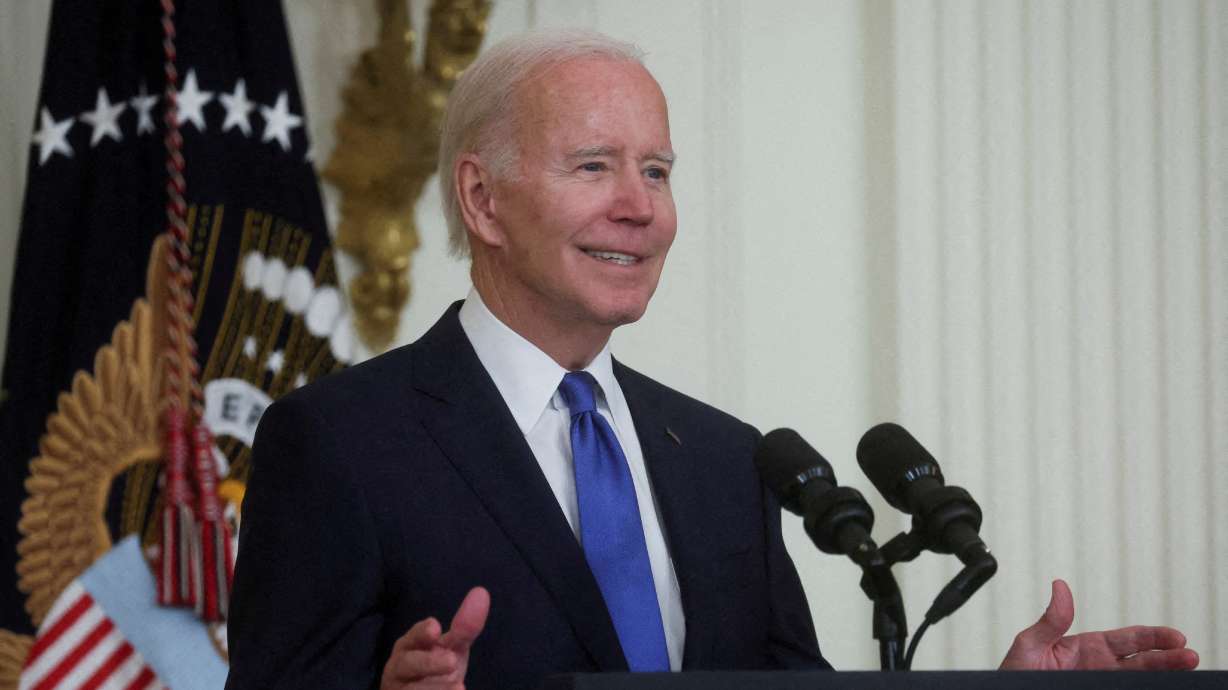 President Joe Biden speaks in the East Room of the White House in Washington, Nov. 2, 2022. A Republican lawmaker asked the National Archives on Thursday for emails between President Joe Biden and his 53-year-old son.